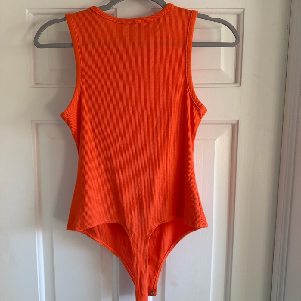 MAC Cosmetics Vibrant Orange Sleeveless Bodysuit